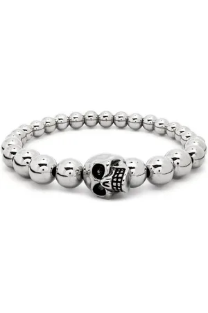 Alexander McQueen Skull-charm beaded bracelet