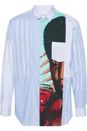 Comme des Garçons Mixed-prints panelled shirt