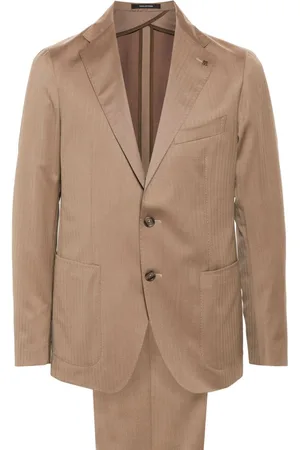 TAGLIATORE Herringbone single-breasted suit