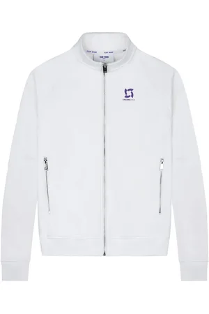 TEAM WANG design Logo-print zipped track jacket