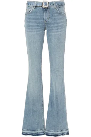 Liu Jo Belted mid-rise flared jeans
