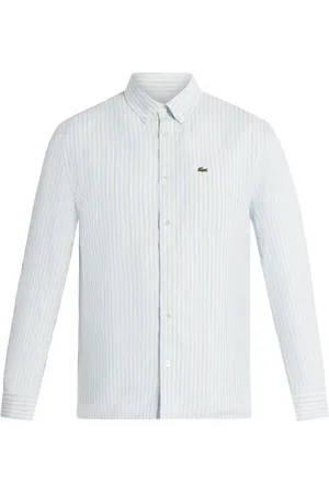 Lacoste Logo-appliqu?? striped shirt