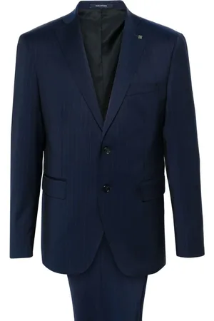 Tagliatore pinstriped single-breasted suit - Blue