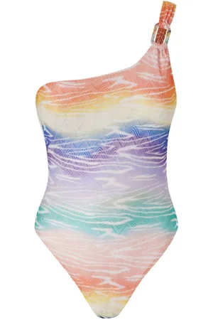 Missoni Tie dye-print one-shoulder swimsuit