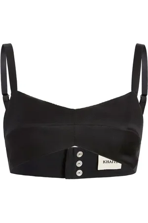 Khaite The Knox silk bralette top