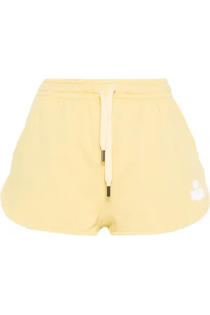 Isabel Marant Mifa logo-flocked mini shorts