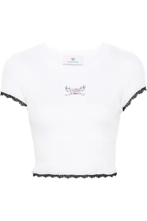 Chiara Ferragni Punk logo-print ribbed top