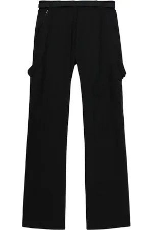 Hyein Seo button-up cotton-blend trousers - Black