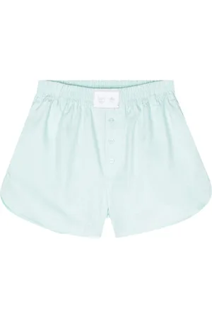 Chiara Ferragni Eyelike-motif metallic shorts