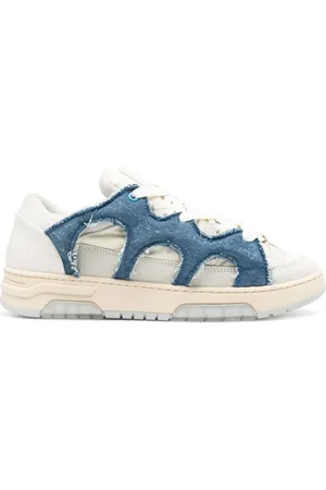 PAURA Panelled padded leather sneakers
