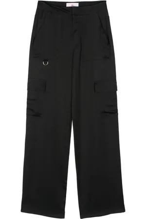 Chiara Ferragni Satin straight cargo pants