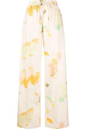 Acler Edmond abstract-print palazzo trousers