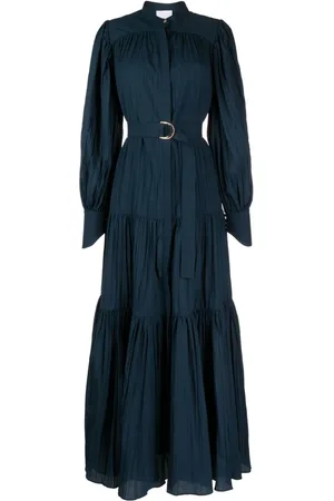 Acler Bassett pleated minidress - Blue