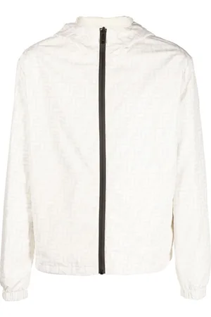 Fendi FF-logo print hooded jacket
