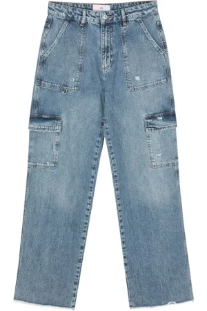 Chiara Ferragni Logo-embroidered straight jeans