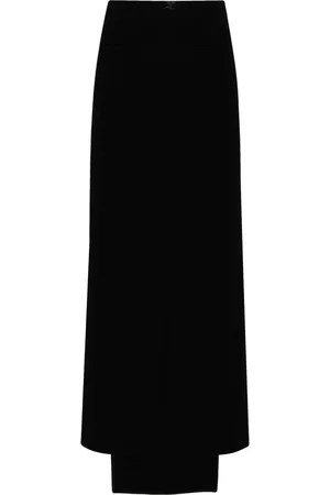 Courrèges Heritage crepe mid-length skirt