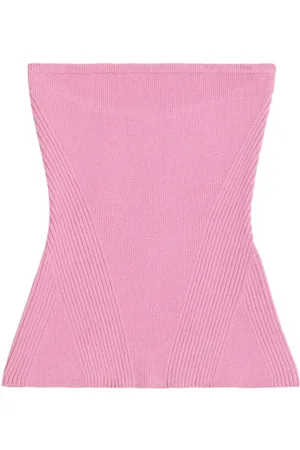Apparis Ribbed-knit bandeau top
