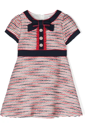 PATACHOU Bow-detail jacquard dress
