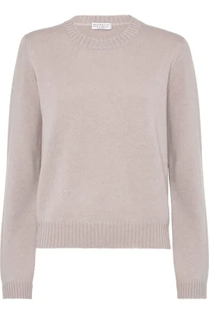 Brunello Cucinelli Monili-embellished cashmere jumper