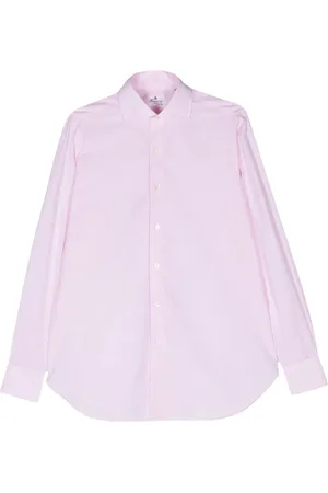 Finamore Classic-collar cotton shirt