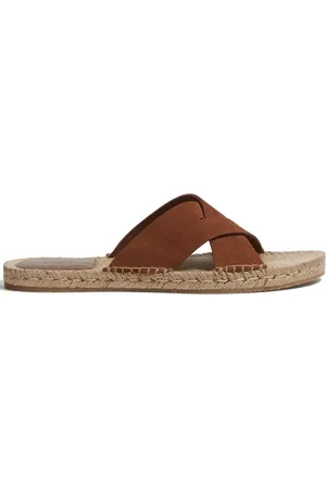 Ermenegildo Zegna Crossover-strap suede sandals