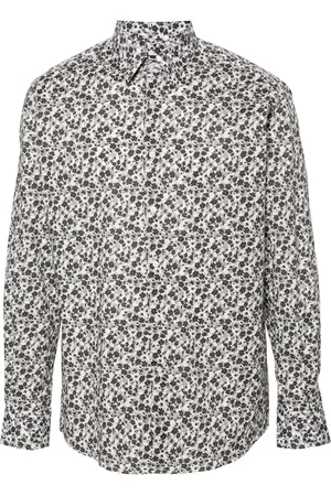 Karl Lagerfeld Floral-print poplin shirt