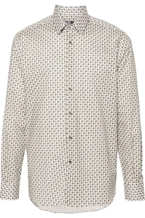Karl Lagerfeld Geometric-print long-sleeve shirt