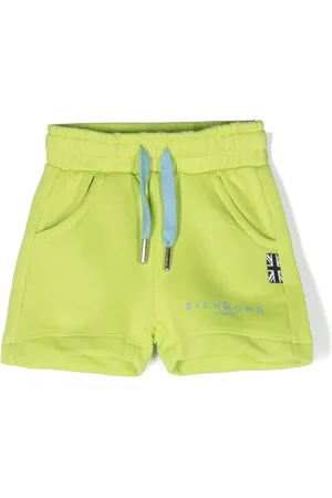 John Richmond Logo-print cotton track shorts
