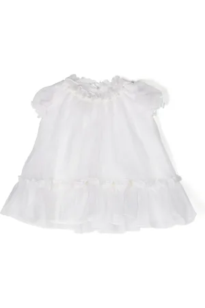 LA STUPENDERIA Floral-embroidered silk dress
