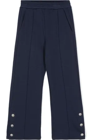 Balmain Raised-seam jersey trousers