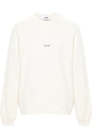 Msgm Logo-print cotton sweatshirt
