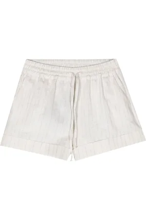 Twin-Set Striped drawstring shorts