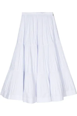 Patrizia Pepe Pleated tiered midi skirt