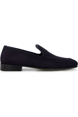 Manolo Blahnik Truro crosta suede loafers
