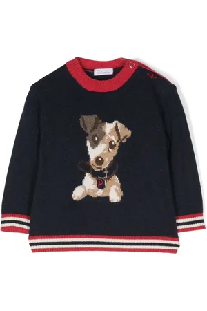 PATACHOU Intarsia-knit detail sweater