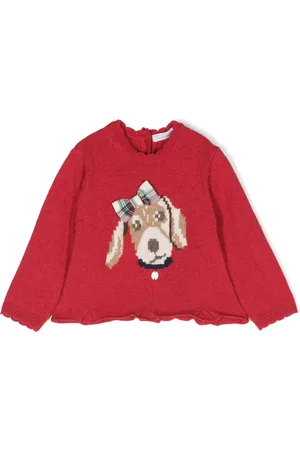 PATACHOU Intarsia-knit detail sweater