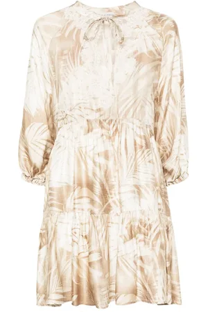 Ermanno Firenze Floral tiered mini dress