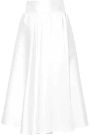 BLANCA Pleated maxi skirt