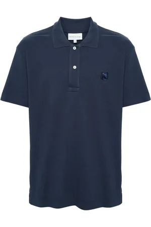 Maison Kitsuné Fox head-patch piqu?? polo shirt