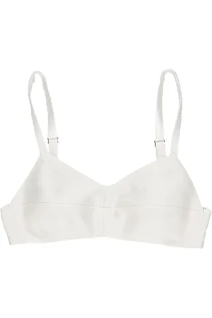 Khaite Knox silk crop top