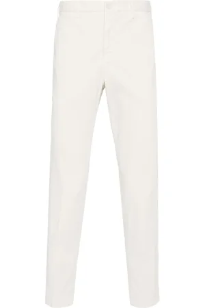 Incotex Tapered cotton chino trousers
