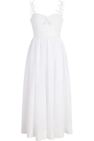Cinq A Sept Agnes bow-detail midi dress