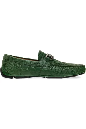 Salvatore Ferragamo Gancini-plaque leather loafers