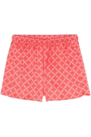 Michael Kors Empire logo-print satin shorts