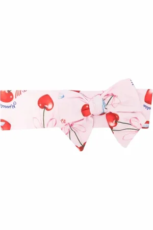 MONNALISA Cherry print bow headband