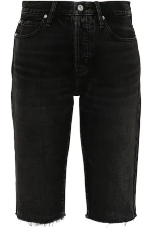 Frame Raw-cut denim shorts