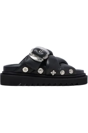 TOGA PULLA Padded leather slides