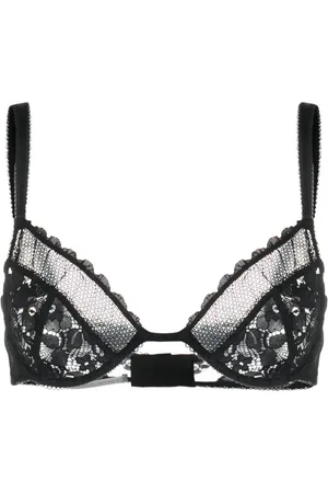 Stella McCartney Floral-lace bustier-neckline bra