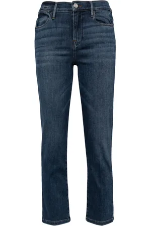 Frame Mid-rise cropped jeans