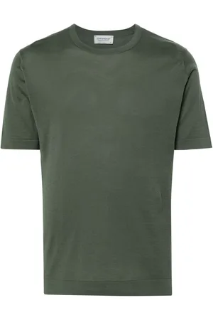 JOHN SMEDLEY Lorca fine-ribbed T-shirt